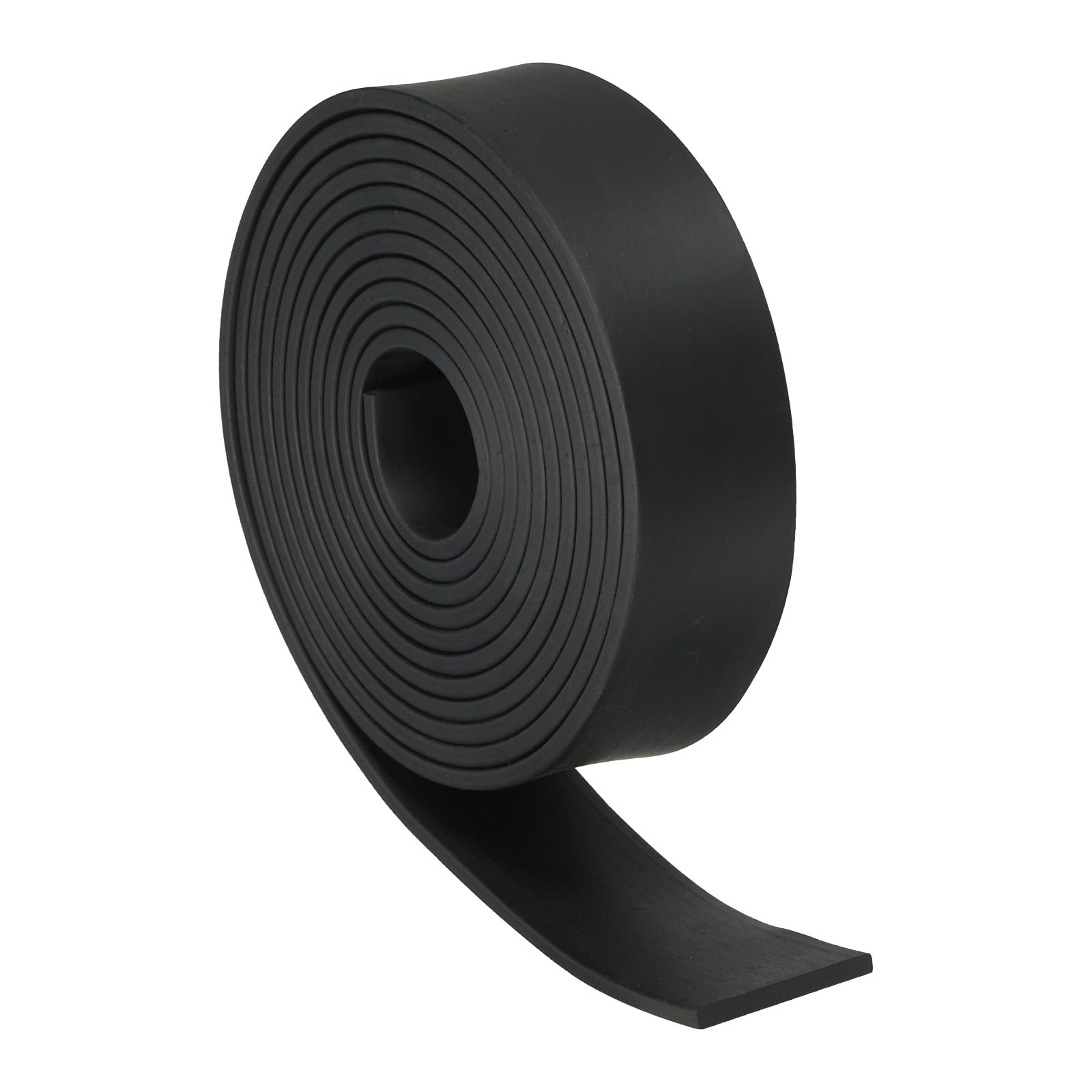 PATIKIL Rubber Strips, 1/8" Thick x 1" Wide x 6.6' Long Neoprene Rubber Sheets Solid Rubber Rolls for DIY Gasket Flooring Weather Stripping