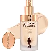 Charlotte Tilbury Airbrush Flawless Matte Foundation - Full Coverage Liquid Makeup with a Natural-Matte Finish - Smoothes & Blurs Pores - Waterproof & Transfer Resistant