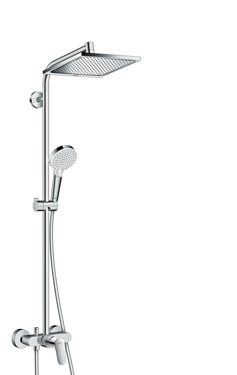 hansgrohe Crometta E 240 1jet Showerpipe with Single Lever tap Chrome 27284000, Mixer Amazon.co