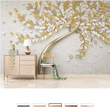Retro Style Wand Tapeten 3d Photo Wallpaper Elegant Luxury Rose Gold A Blossoming Tree Tv Background Wall 3 D Wallpaper For Walls Amazon Co Uk Diy Tools