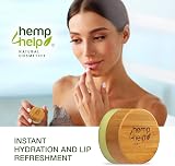 Hemp4Help Organic Hemp Lip Balm Beeswax Cacao Butter Vitamin E Vanilla Olive Oil view 2