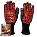 Grill Beast BBQ Grilling Cooking Gloves - Heat Resistant & Silicone Insulated Protection - Smoker Accessories