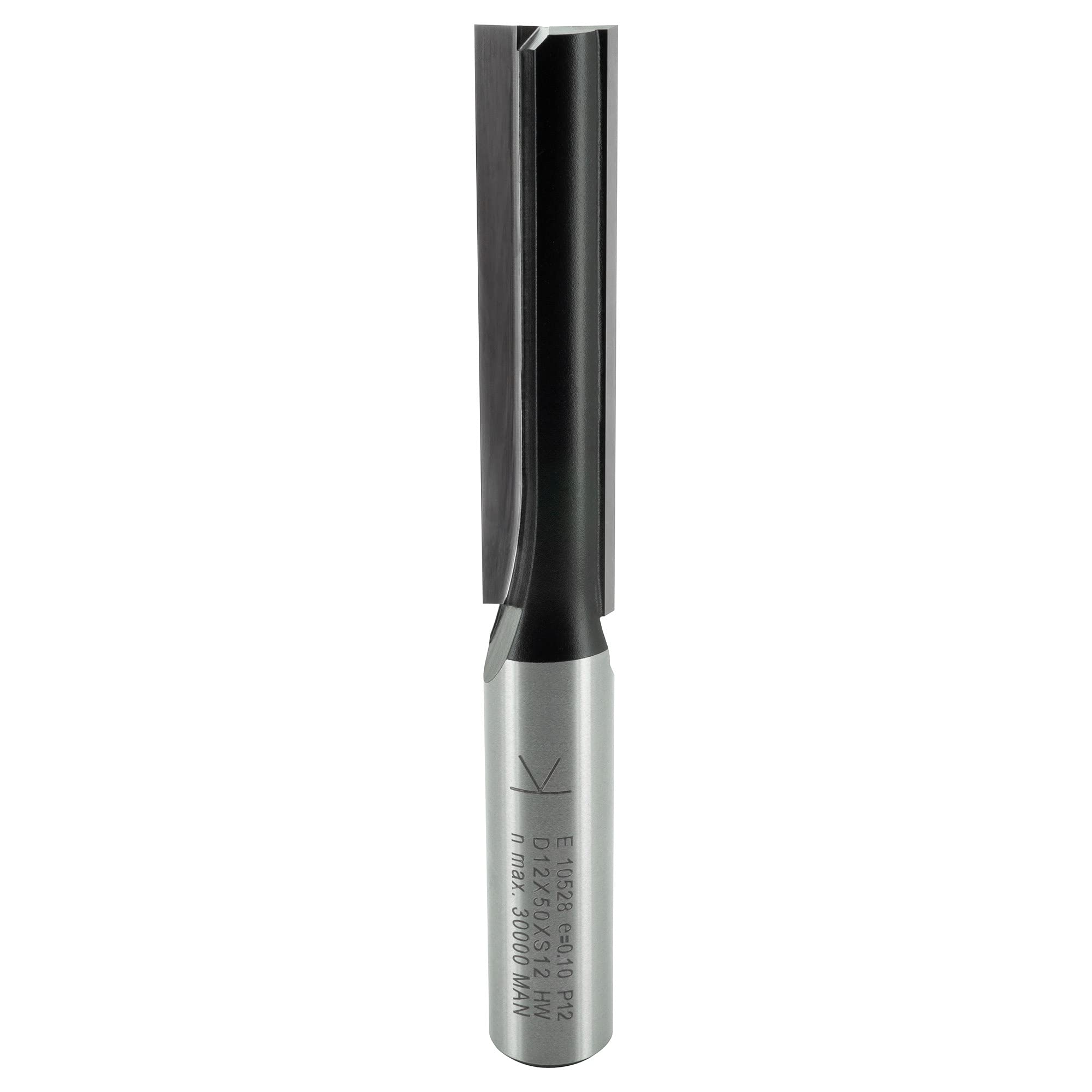 ENT 10528 Straight Cutter Tungsten Carbide TC, Shank (S) 12 mm, Diameter (D) 12 mm, NL 50 mm, SL 40 mm, GL 94 mm