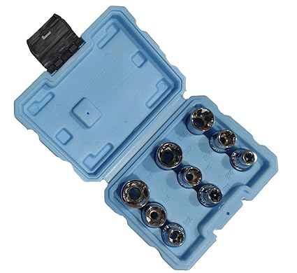 Autofit 1/2 Square Dr. E-Socket Set (9 Pcs.) Mirror Finished Box Packing