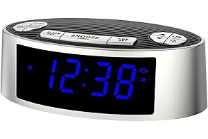 Intexca 2-in-1 Digital Alarm Clock with White Noise Machine, 20 Soothing Sounds, 5 Timer Options, Dimmable LED Display, Snooz