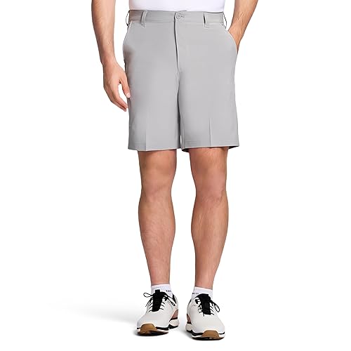 IZOD Mens 9.5" Swingflex Stretch Straight Fit Golf Shorts, Cinderblock, 38 US