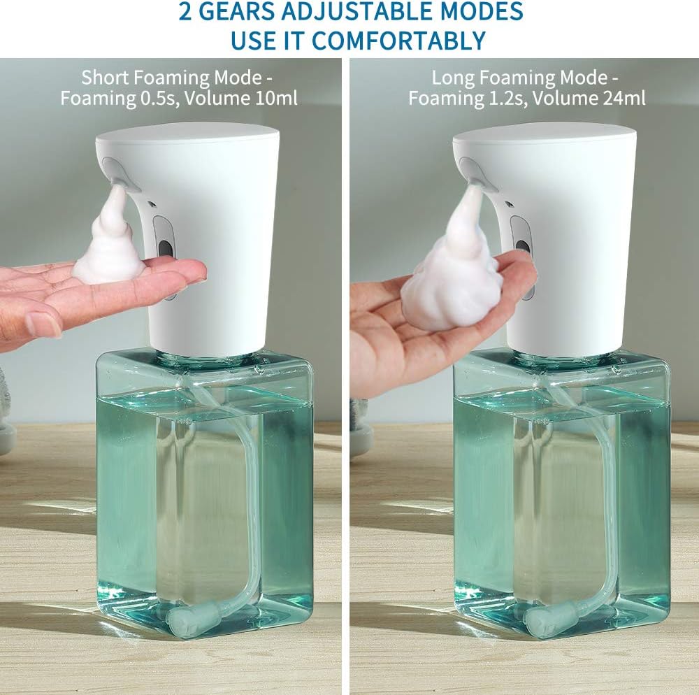 Soap Dispenser, Touchless Foaming Soap Dispenser Infrared Motion Sensor, Hand Free Countertop Soap Dispensers, Battery Operated, Xmas Gift Automatic Soap Pump for Bathroom Kitchen, 450ml: Home & Kitchen
