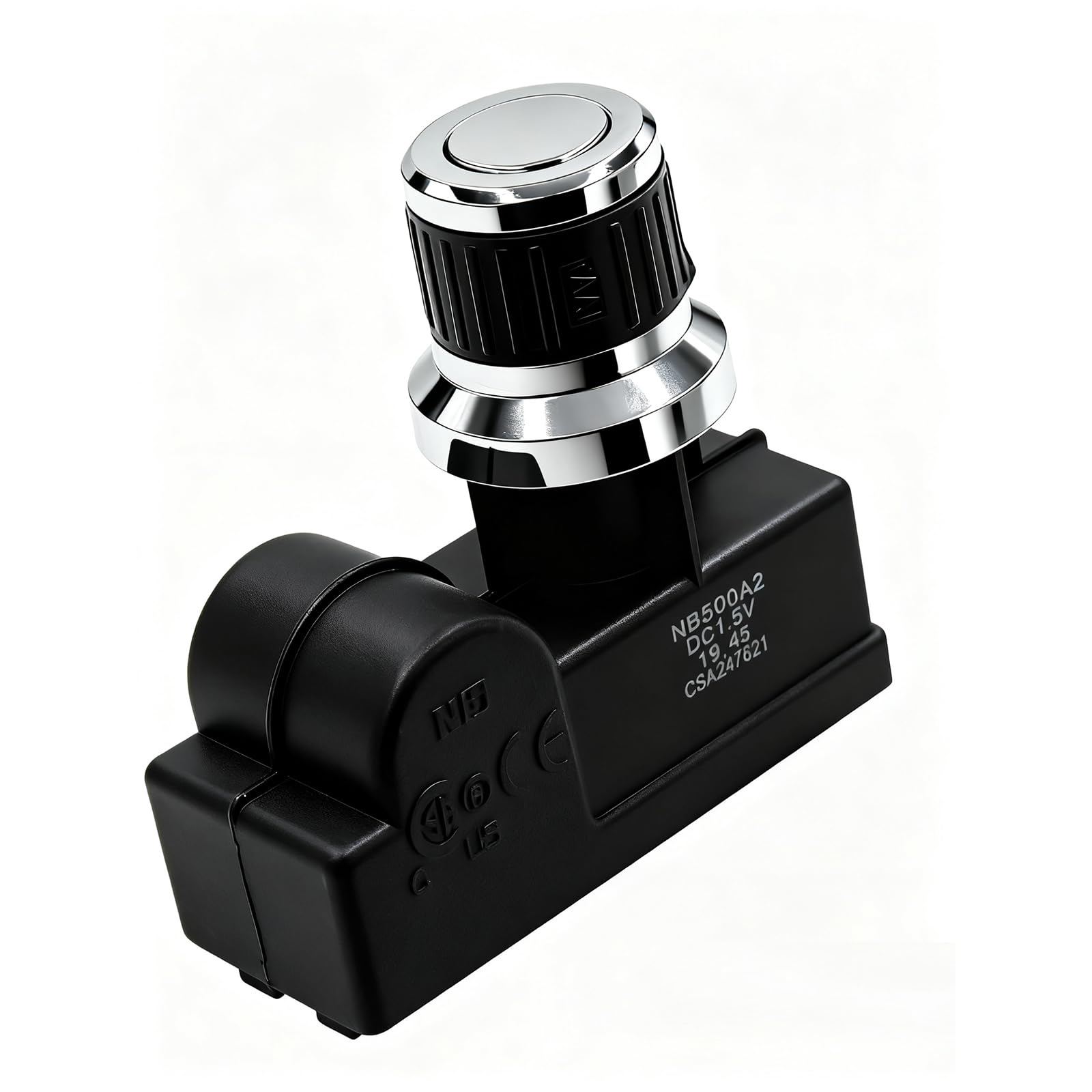 MCAMPAS Universal AA Battery Push Button Igniter - Gas Grill Replacement Compatible with Char-Broil, Nexgrill, Brinkmann, Blackstone Griddle (2 Outlet - Silver)