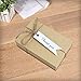 Giveet 100 Pieces Thank You Gift Tags with Free cut String, White Kraft Paper Hang Gift Wrap Tag for Wedding Favor, Party Gifts, Crafts, Christmas and Price Tags with 100 Feet Natural Jute Twine