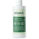 Atoskin Derma Shower &ndash; Advanced Folliculitis Body Wash with Rosemary &amp; Ricobio JA7 Herbal Extracts, Reduce Back Acne &amp; Keratosis Pilaris, Gentle Formula for Sensitive Skin (9.47 oz)