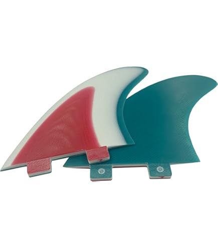 Amazon.com : FCS II Modern Keel PG Twin Fins - Clear : Sports
