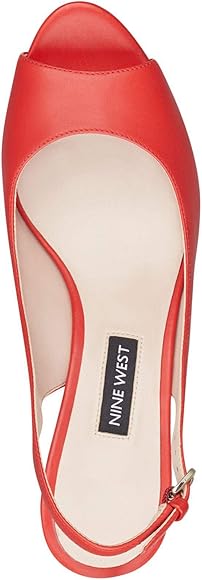 nine west gabrielle slingback platform pumps