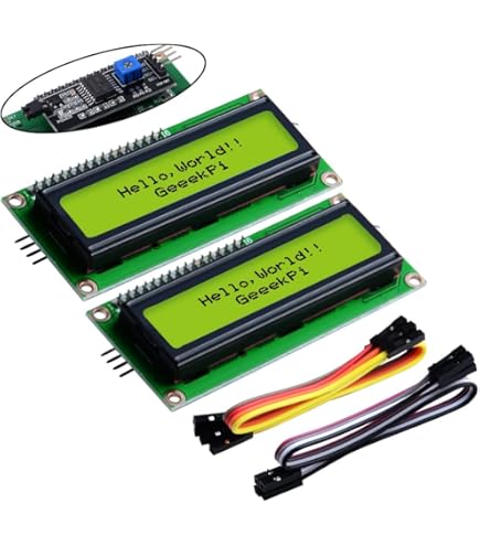 Amazon.com: NOYITO 1602 16x2 LCD Module Yellow-Green Backlight