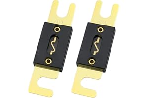 Baomain 2-Pack 30A ANL Fuse Bulk Value Pack with Gold-Plated Terminals for Car Audio, Amplifier, Truck, Boat, RV - 12V/24V Ci