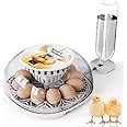 HOWOOIUA Egg Incubator, 12 Egg Hatching Incubator with Automatic Egg Turning and Auto Water Replenishment for Chicken Eggs and Quail Egg