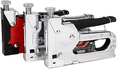 Amazon 3 In 1 強力ハンドタッカー ３種類の替針対応 P型ステープル １０００本入 Diy パワー ホチキス ハンド タッカー ステープル ガン ガンタッカー