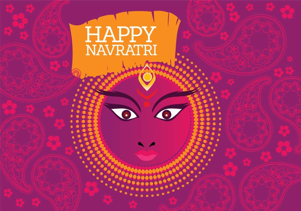 Happy Navratri 2 Poster God Poster For Room Religious Poster Poster For Any Room Hd Poster For Home Office Gym Decor 300 Gsm 12x18inch Multicolor Amazon In Home Kitchen