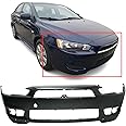 FitParts Compatible With Front Bumper Cover 2008-2015 Mitsubishi Lancer DE SE GT Ralliart Limited Sedan Hatchback 08-15 New Primed With Fog Light Holes MI1000319 6400B914 2010 2011 2012 2013 2014