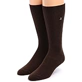 WARRIOR ALPACA SOCKS - Premium Baby Alpaca Wool Dress Socks For Men and Women(Brown Large)