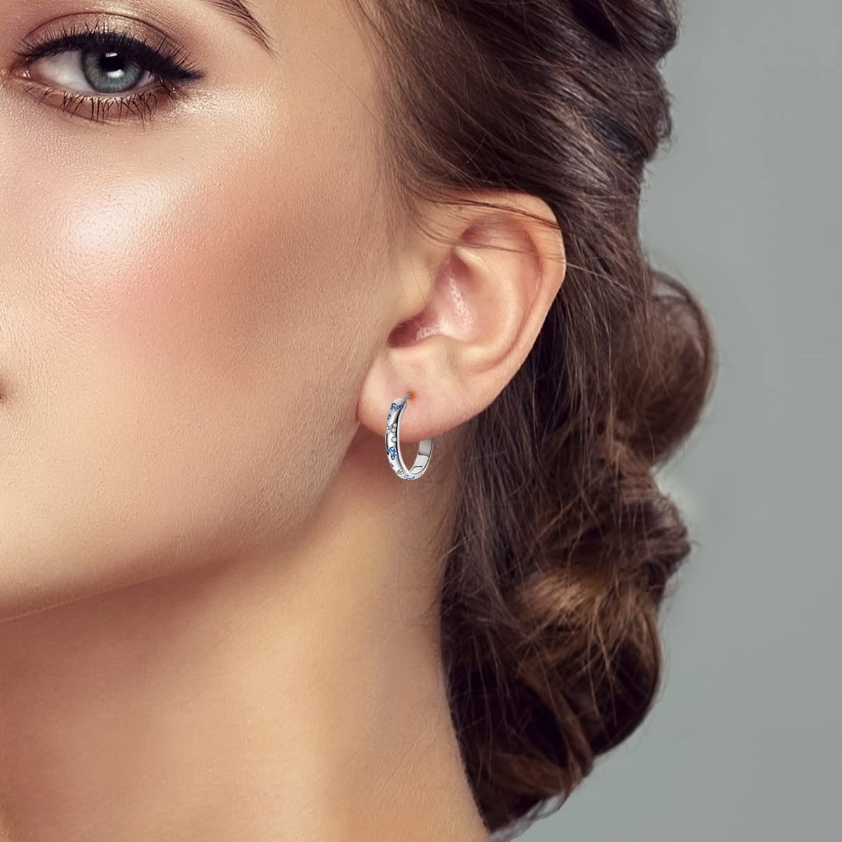 Dainty Hoop Dangle Earrings