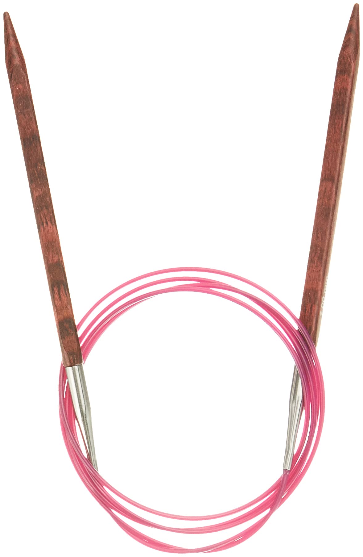 KnitPro 120 cm x 7 mm Cubics Fixed Circular Needles, Rosewood