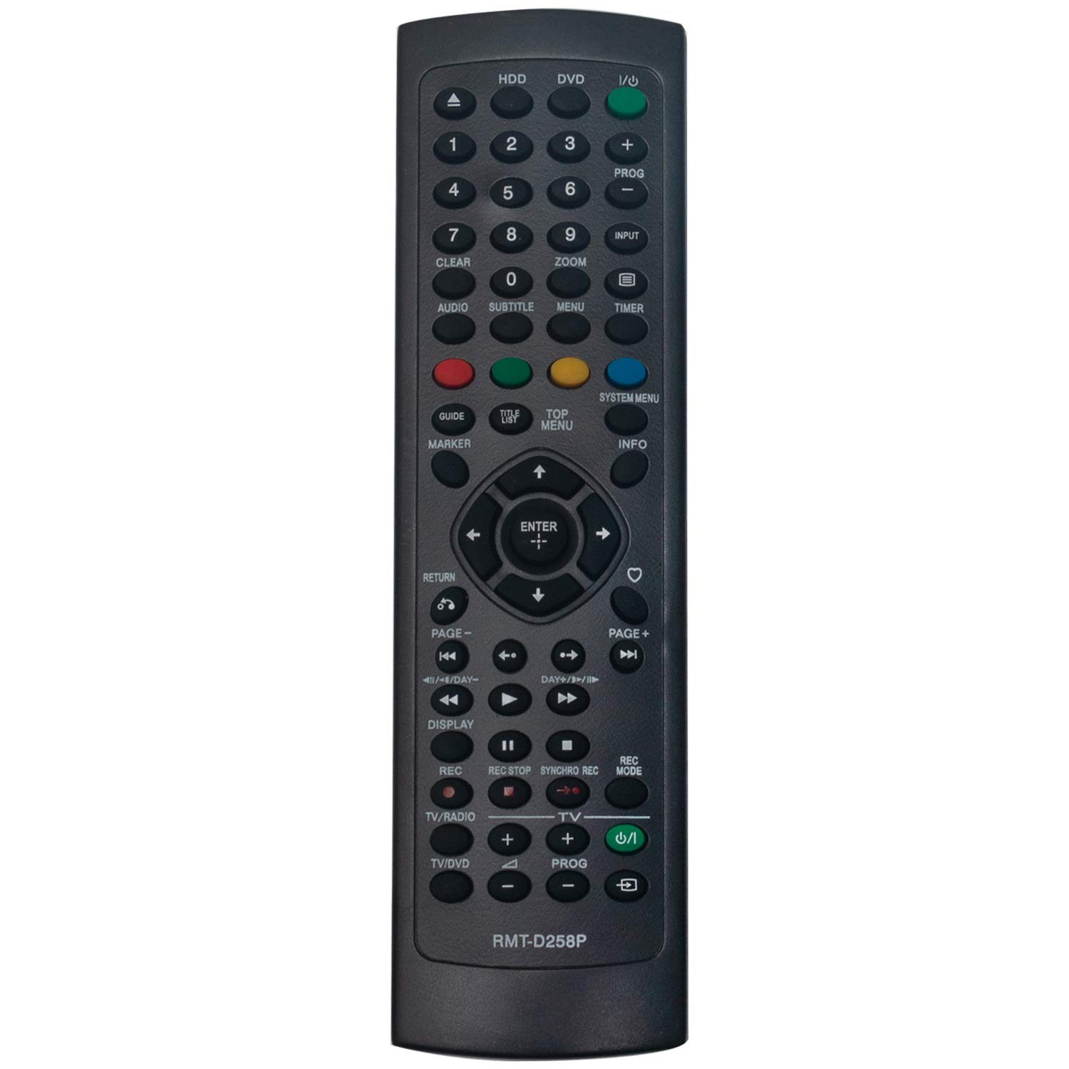 VINABTY RMT-D258P Remote Replace fit for SONY dvd recorder Rdr-dc100 Rdr-dc500 Rdr-dc105 Rdr-dc200 Rdr-dc505 Rdr-dc205 Rdr-dc90 Rdr-dc305 RDRDC200 RDRDC205 RDRDC305 RDRDC500 sub RMT-D251P RMT-D231P