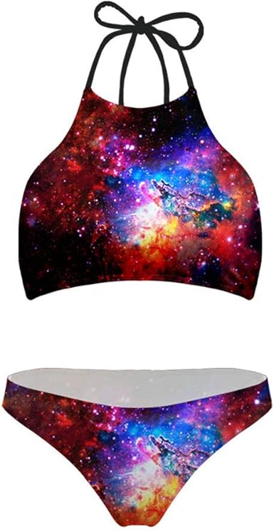 bikini high neck push up