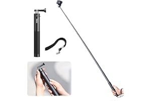 ULANZI SELECT 59in Selfie Stick for Gopro DJI - ULANZI MT-76 Go Quick II Selfie Stick Long w Hand Strap 8 Stage Potable Lightweight Vlog Accessories for GoPro Hero 11 10 9 8 7 6 5/Max/DJI OSMO Action/insta360 Go3