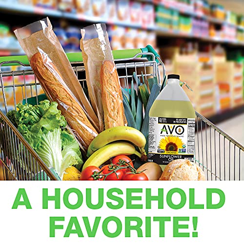 AVO ORGANIC 100 High Oleic SUNFLOWER Oil Frying, Baking, Nonstick