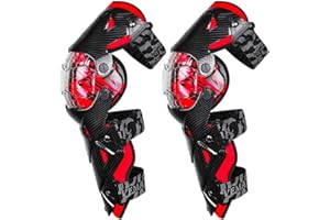 Tempsnow Knee and Shin Guards Motorcycle Protective Gear for Adults Hard Collision Avoidance Motocross Racing Knee Protector Shin Guards Motorbike Knee Guards Shin Protector