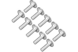 uxcell Carriage Bolts, Neck Carriage Bolt, Round Head, Square Neck, 304 Stainless Steel M8x25mm 10pcs