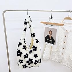 Plush Underarm Bag, Ladies Fluffy Shoulder