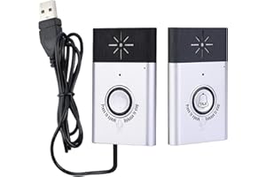 Wireless Voice Intercom Doorbell 2-Way Talk Monitor with 1*Outdoor Unit Button 1* Indoor Unit Receiver Smart Home Security Do