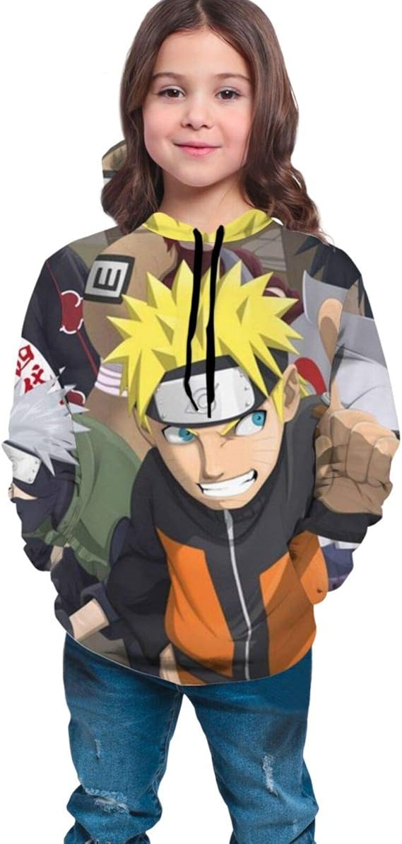 Amazon Co Jp Naruto ナルト 子供服 長袖 パーカープルオーバー スウエット ジャージ フード付き 青少年 秋冬服 かわいい プリントパーカーs Xl 服 ファッション小物
