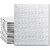 Immuson White 8.5 x 11 Inches Poly Bubble Mailers, 25 Pcs Self-Seal Shipping Bags, Packaging Bags, Padded Shipping Envelopes, Bubble Envelopes for Mailing/Packaging/Delivering