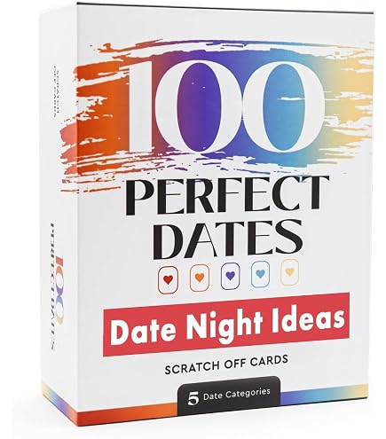 Couples Date Night Scratch Off Cards - Pizza-Shaped Game With 32 Fun Date Ideas