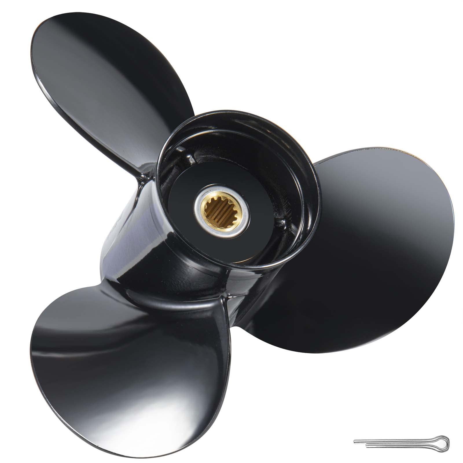 Photo 1 of ***IUSED MISSING PARTS***JSPROP Boat Propeller fit Johnson Evinrude OMC Stern Drive 40-140 HP Engines 13 Spline Tooth Outboard Prop RH OEM Propeller for 50 60 65 70 75 85 88 90 100 110 112 115 120 125 135 HP (13 1/2X15)