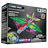 Laser Pegs 12-in-1 Cargo Plane Building Set