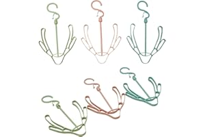 UpTuoLi 6Pcs Shoe Hanger, Hanging Shoe Organizer, Hanging Shoes Rack, Shoes Drying Rack Hanger Dry Organizer Hook Rotating Hangers for Drying