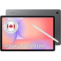 Samsung Galaxy Tab S10 Lite (CAD Version & Warranty) - Graphite, 128GB, 10.9" Android Tablet, AI Assistant, 8000mAh Battery, 