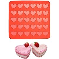 New Product 30 Holes Heart Shape Silicone Macaron Mat Oven Dessert Muffin Macaron Mold DIY Cake Mould Baking Pad