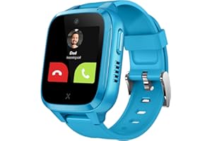 XPLORA Kidzi - Watch Phone for Children (4G) - Calls, Messages, Kids School Mode, SOS Function, GPS Location, Camera and Pedometer – (Subscription Required) (Kidzi on T-Mobile's Network, Blue)