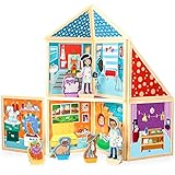 Build & Imagine: Pet Portrait Studio (magnetic building set with wooden dress-up pets)
