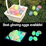 Glow in the Dark Easter Eggs (12) - Give Your Kids an Amazing [Christian/ Religious] Easter Egg Hunt Game/ Toy - Make Easter Sunday Unforgettable