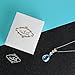 Pealrich “Angel Tear” Fashion Jewelry Pendant Love Necklace with Swarovski Crystal, Love Gifts for Women /Girlfriend (Blue)