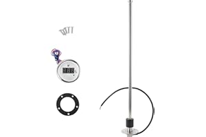 RATCHROLL 1 Set Fuel Sending Unit and Gauge Kit 22.05" Length Boat Fuel Sending Unit Marine Fuel Sender Unit Silver Tone Blac