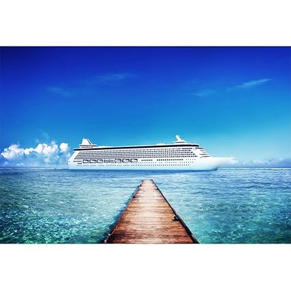 Amazon Com Ofila Luxury Cruise Backdrop 7x5ft Seaside Holidays