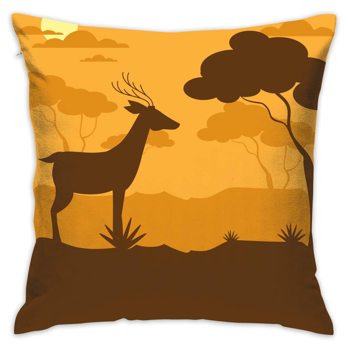 Amazon Com Eante Throw Pillow Cover Wildlife Elk Decorative