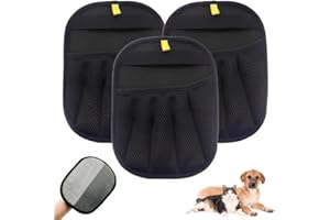 MEDECH 3PCS Pet Hair Removal Glove for Cats Dogs,2025 Electrostatic Pet Hair Remover Grooming Removal Gloves for Pets Hair,Hair Remover Gloves for Couch Clothes Carpet Bed Furniture Pet Grooming (3 Pack)