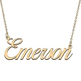HUAN XUN Customized Custom Simple Any Name Necklace